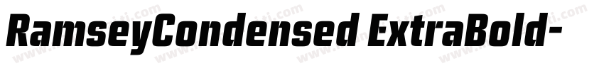 RamseyCondensed ExtraBold字体转换